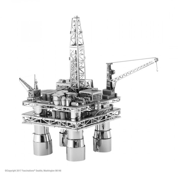 Offshore Oil Rig &amp; Tanker 3D Metall Bausatz