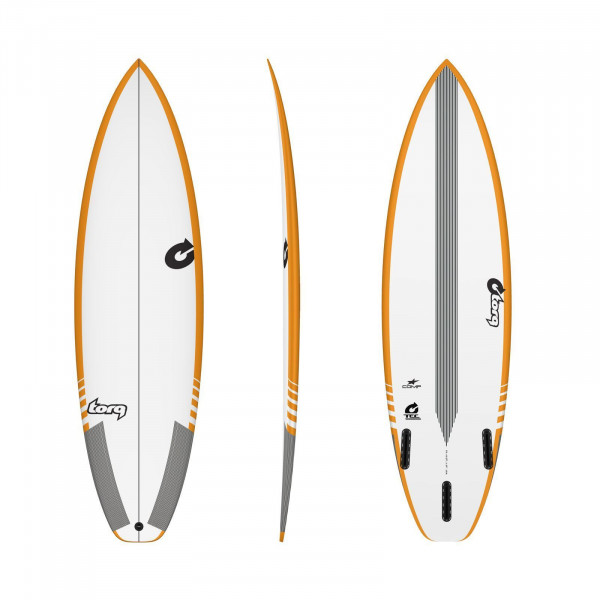 Surfboard TORQ Epoxy TEC Comp 6.2 Rail Gelb